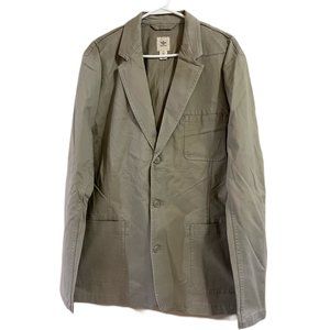 Dockers Khaki Button Down Blazer Jacket